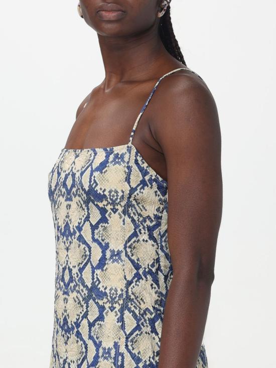  가니 롱 원피스 F8819 883 Safari - GANNI