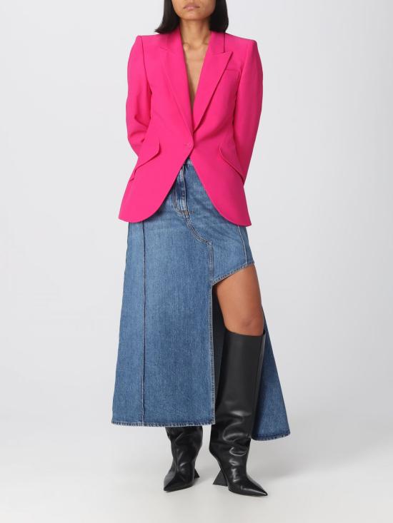 25FW 알렉산더 맥퀸 롱 스커트 754828QMACG 4164 Blue - ALEXANDER MCQUEEN