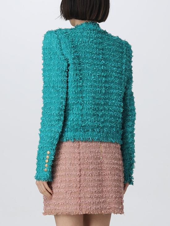  발망 자켓 AF1SK318XE36 7CG Turquoise - BALMAIN