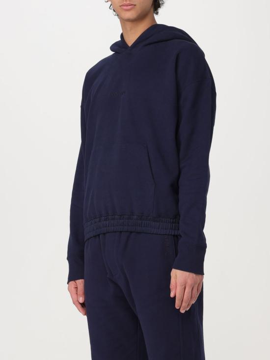 25FW 생로랑 후드 티셔츠 773358Y36SW 4140 Blue - SAINT LAURENT