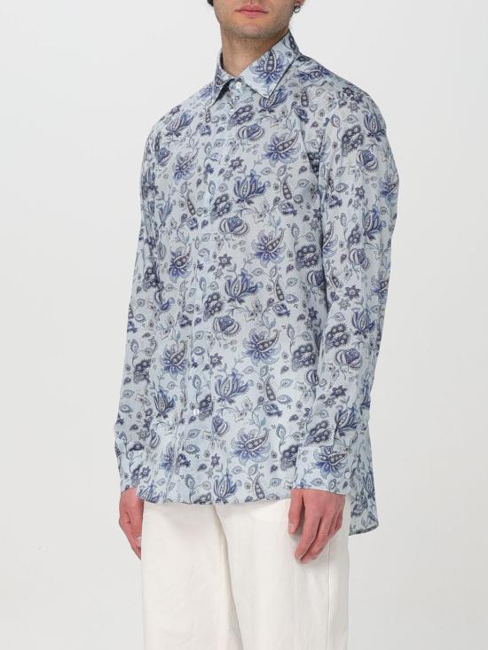 25FW 에트로 긴팔 셔츠 MRIB000199SA537 X0880 Gnawed Blue - ETRO