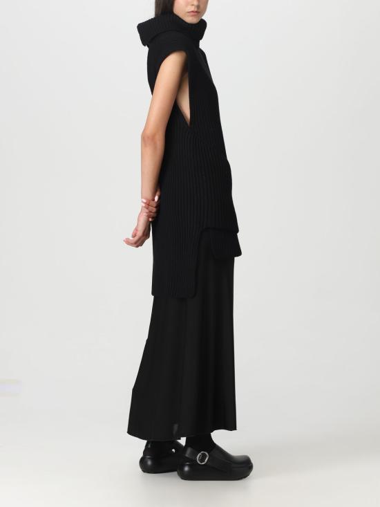  질샌더 롱 스커트 J01MA0127J20048 001 Black - JIL SANDER