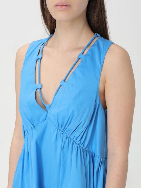  핑코 숏 원피스 103418A1TX EA7 Gnawed Blue - PINKO