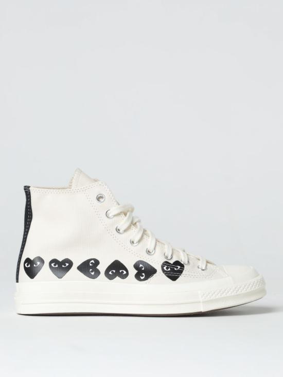 25FW 꼼데가르송 플레이 X 컨버스 스니커즈 P1K127 2 White