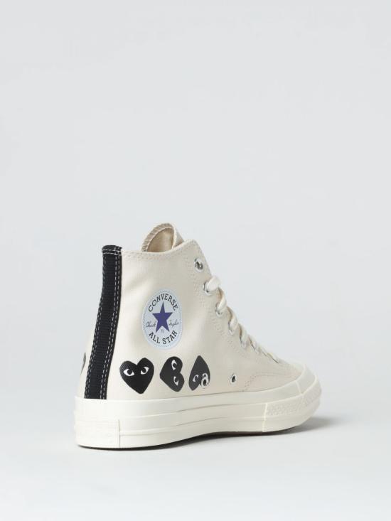 25FW 꼼데가르송 플레이 X 컨버스 스니커즈 P1K127 2 White - COMME DES GARCONS PLAY CONVERSE