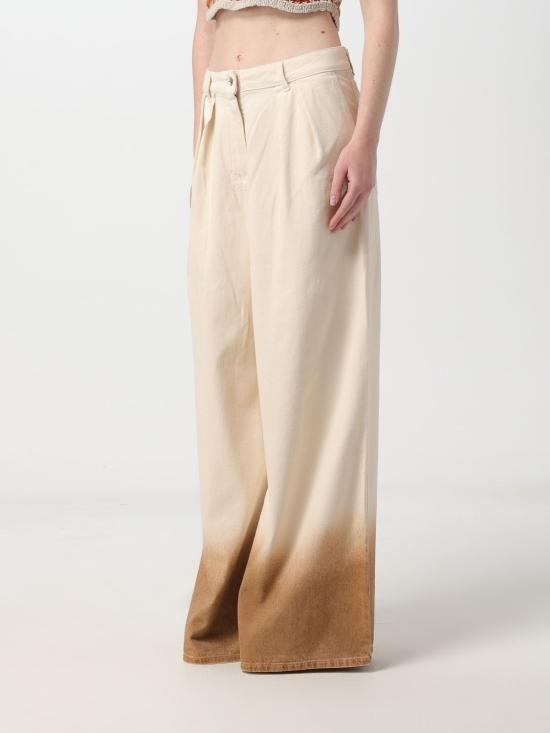  알라누이 스트레이트 팬츠 LWYB003R24DEN002 0360 Yellow Cream - ALANUI