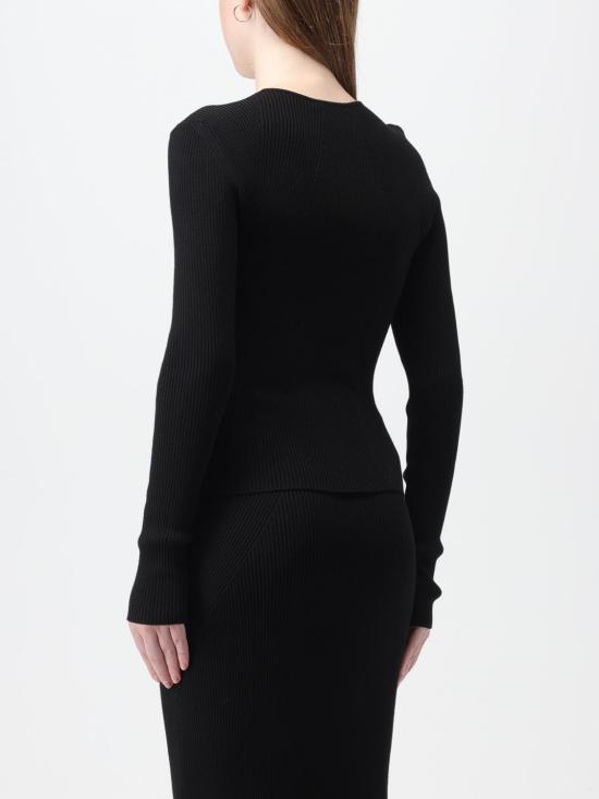 25FW 알렉산더 맥퀸 스웨터 768602Q1A65 1000 Black - ALEXANDER MCQUEEN