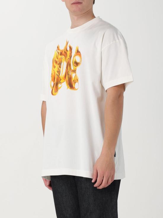 25FW 팜앤젤스 반팔 티셔츠 PMAA072R24JER001 0376 White - PALM ANGELS