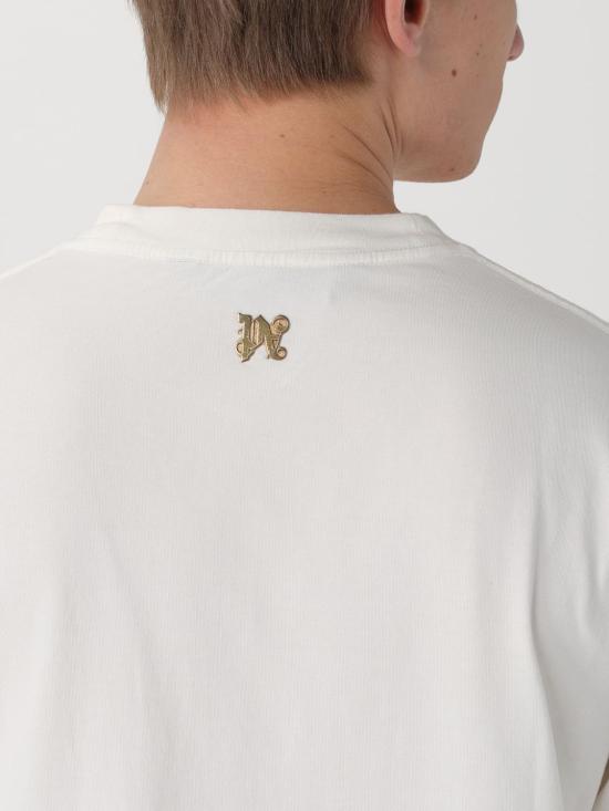 25FW 팜앤젤스 반팔 티셔츠 PMAA072R24JER001 0376 White - PALM ANGELS