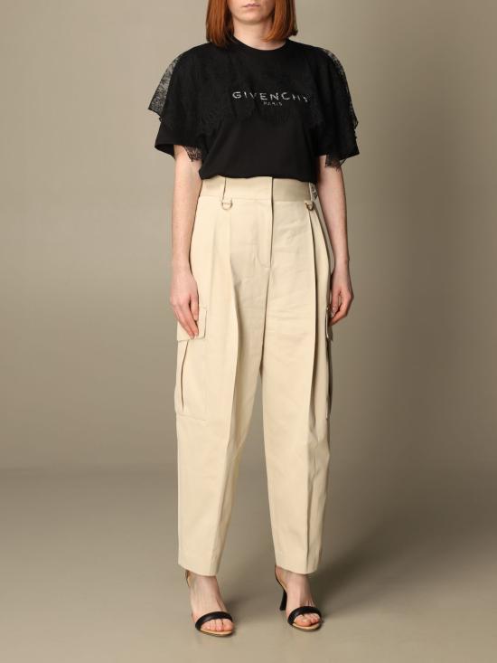  지방시 스트레이트 팬츠 BW50NA11QN 286 Yellow Cream - GIVENCHY