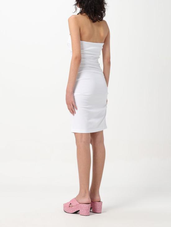  모스키노 숏 원피스 04523759 0001 White - MOSCHINO