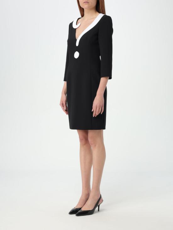  모스키노 숏 원피스 04060424 1555 Black - MOSCHINO