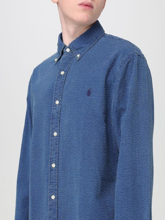 25FW 랄프 로렌 긴팔 셔츠 710938519002 Blue - RALPH LAUREN