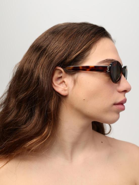26SS 생로랑 선글라스 SLM136 002 Brown - SAINT LAURENT