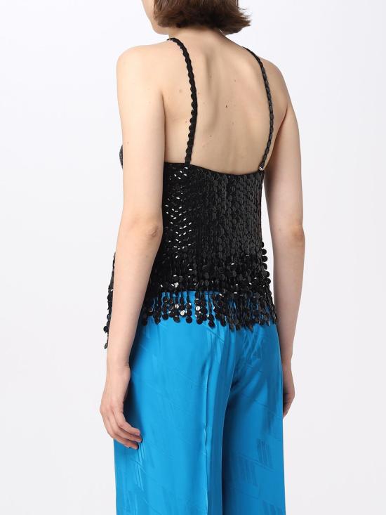 23FW 디 아티코 민소매 티셔츠 237WCT217H163 100 Black - THE ATTICO