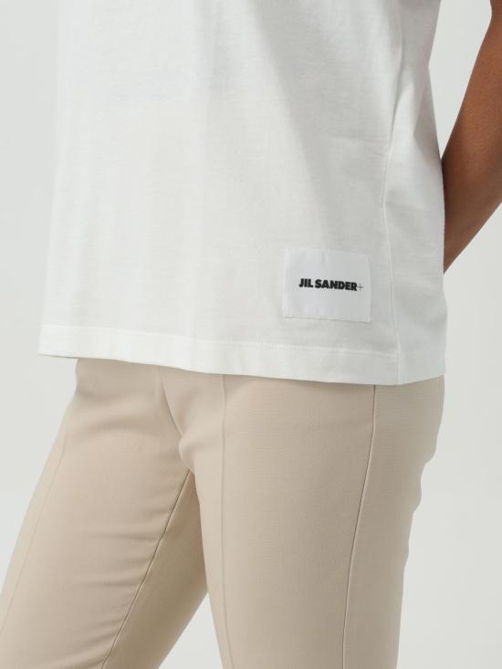 25FW 질샌더 반팔 티셔츠 J40GC0001J45048 100 White - JIL SANDER