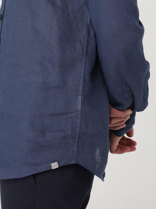 25FW 폴앤샤크 긴팔 셔츠 24413322CF 013 Blue - PAUL & SHARK