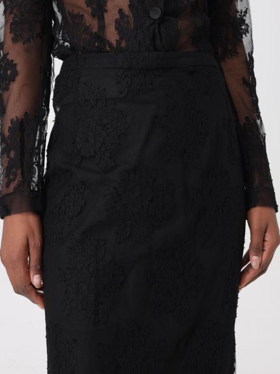 25FW 돌체앤가바나 롱 스커트 F4CSJTHLMO7 N0000 Black - DOLCE & GABBANA