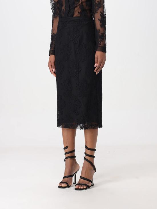 25FW 돌체앤가바나 롱 스커트 F4CSJTHLMO7 N0000 Black - DOLCE & GABBANA