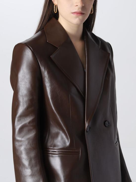  보테가베네타 가죽 자켓 715405VKEB0 8207 Brown - BOTTEGA VENETA