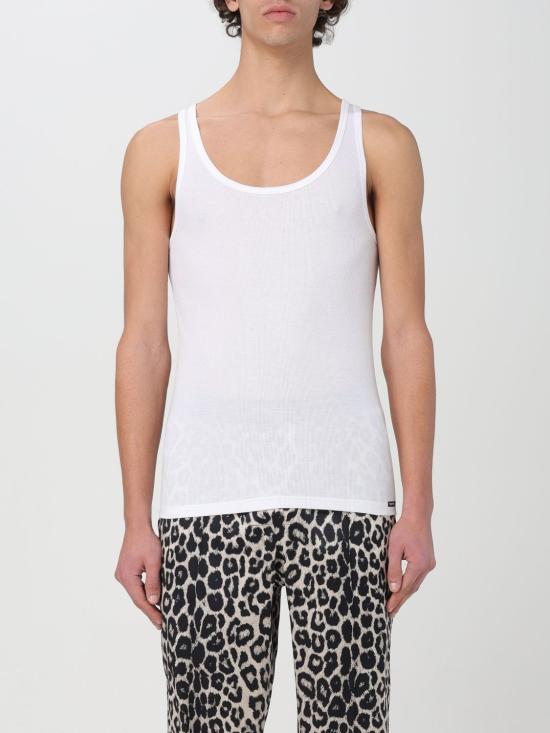 26SS 톰포드 민소매 티셔츠 T4D101210 100 White - TOMFORD