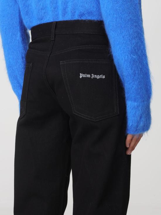 25FW 팜앤젤스 데님 팬츠 PMYA040F23DEN002 1001 Black - PALM ANGELS