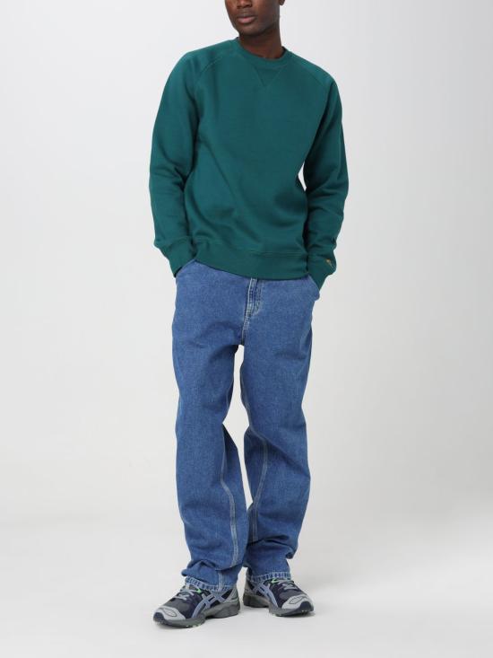 25FW 칼하트 체이스 스웨트셔츠 I033660 1YWXX Green - CARHARTT