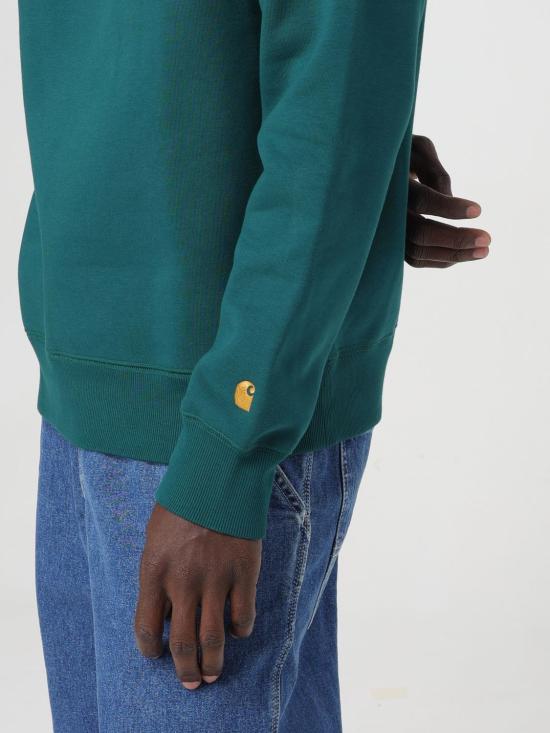 25FW 칼하트 체이스 스웨트셔츠 I033660 1YWXX Green - CARHARTT