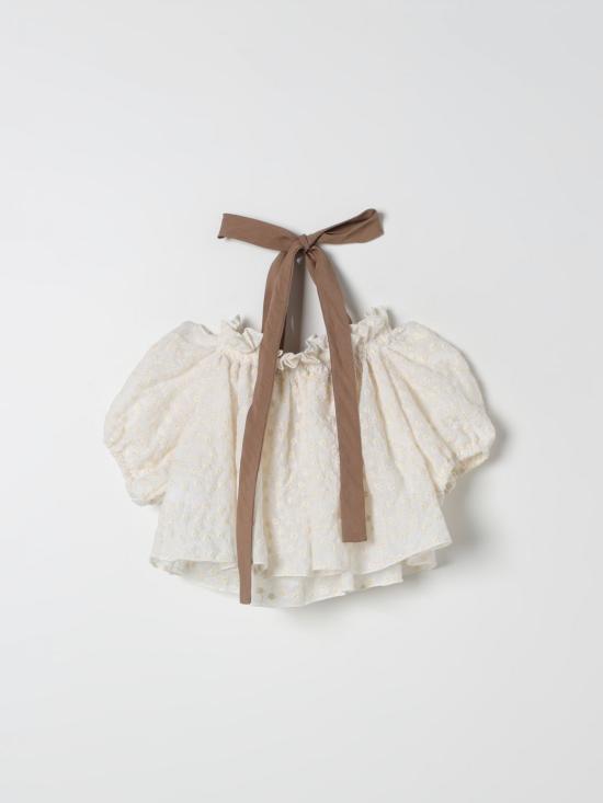  [키즈] 라스투펜데리아 블라우스 TJTP72 X74 White - LA STUPENDERIA