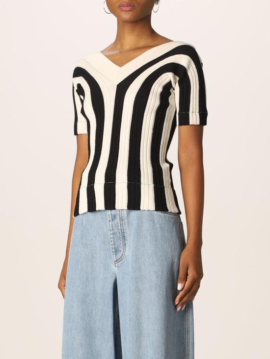  보테가베네타 반팔 티셔츠 688928V1N00 1056 Yellow Cream - BOTTEGA VENETA