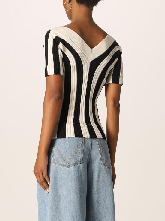  보테가베네타 반팔 티셔츠 688928V1N00 1056 Yellow Cream - BOTTEGA VENETA