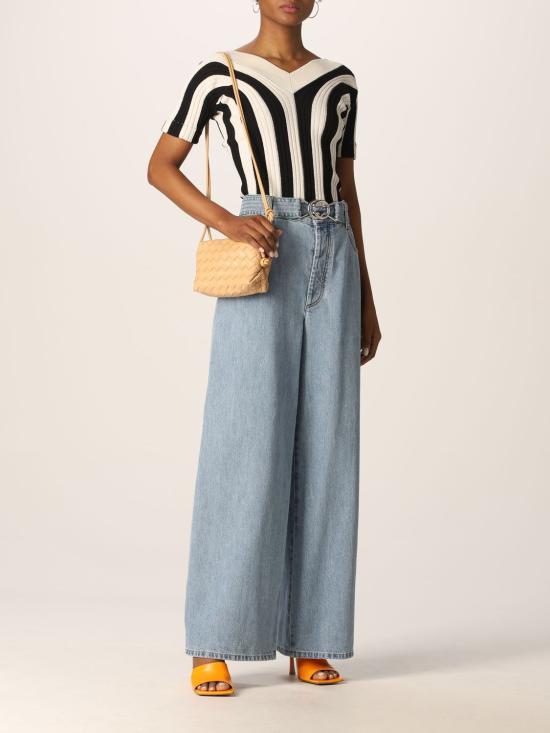  보테가베네타 반팔 티셔츠 688928V1N00 1056 Yellow Cream - BOTTEGA VENETA