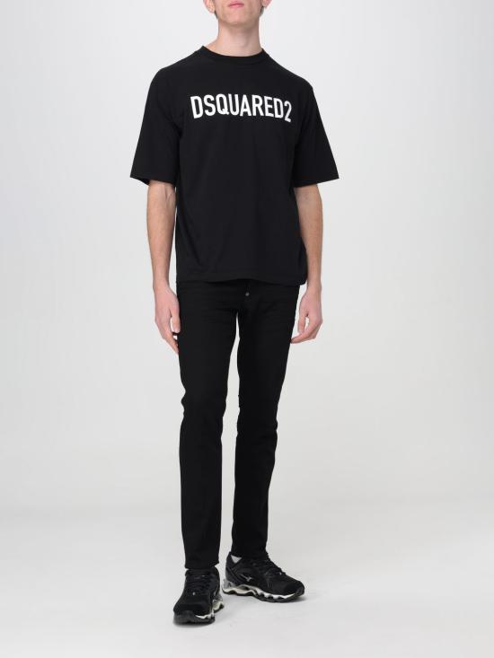 25FW 디스퀘어드2 반팔 티셔츠 S74GD1197D20004 900 Black - DSQUARED2