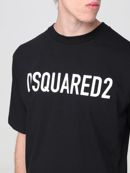 25FW 디스퀘어드2 반팔 티셔츠 S74GD1197D20004 900 Black - DSQUARED2