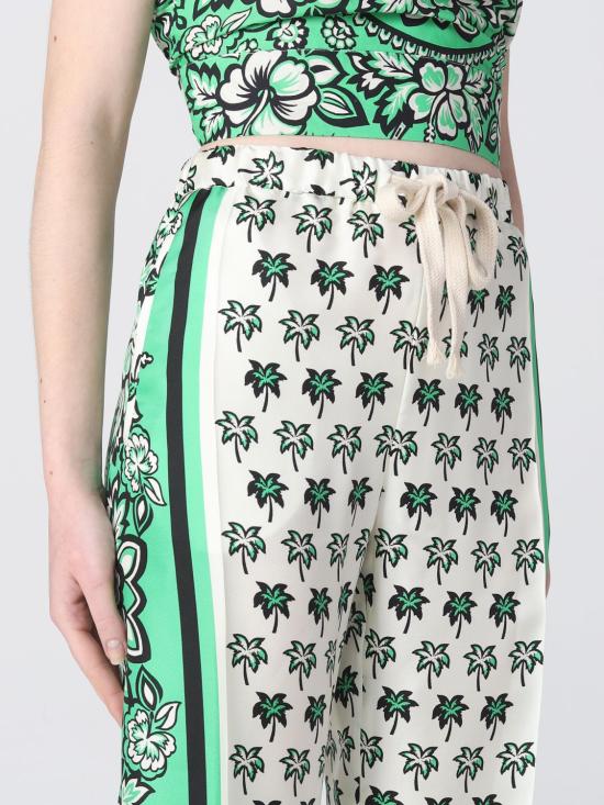  레드발렌티노 팔라초 팬츠 2R0RBG606SK 031 Green - RED VALENTINO