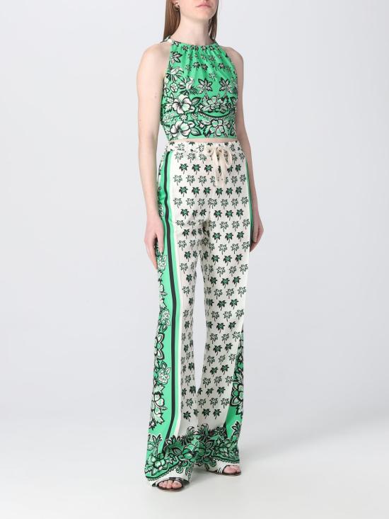  레드발렌티노 팔라초 팬츠 2R0RBG606SK 031 Green - RED VALENTINO