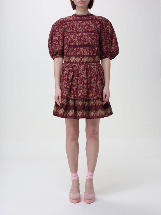  씨뉴욕 미디 원피스 AW23 106 MAROON Burgundy