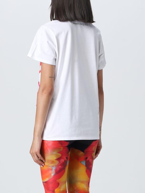  알렉산더 맥퀸 반팔 티셔츠 758065QZAJ0 0900 White - ALEXANDER MCQUEEN