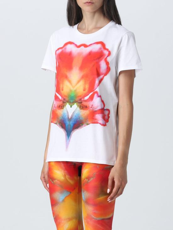  알렉산더 맥퀸 반팔 티셔츠 758065QZAJ0 0900 White - ALEXANDER MCQUEEN