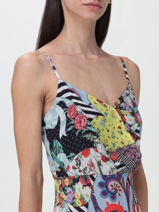  모스키노 롱 원피스 04243777 1888 Multicolor - MOSCHINO