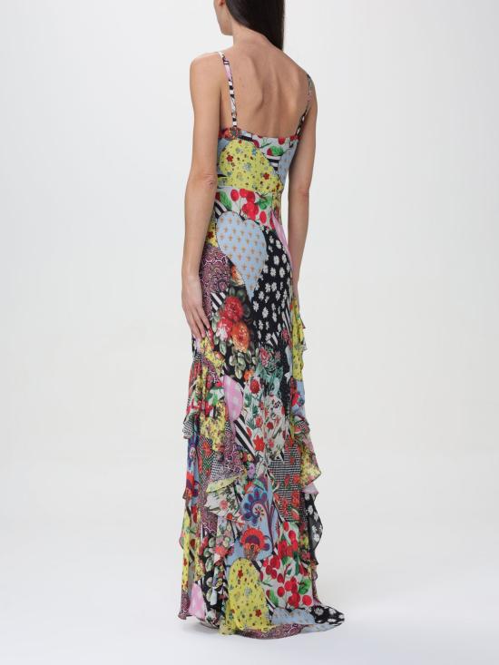  모스키노 롱 원피스 04243777 1888 Multicolor - MOSCHINO
