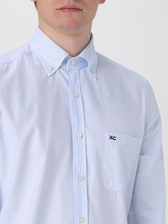  엑스씨 긴팔 셔츠 P64B6311T GHC04 2 Gnawed Blue - XC