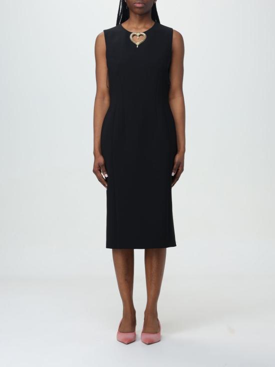  모스키노 미디 원피스 04150424 0555 Black