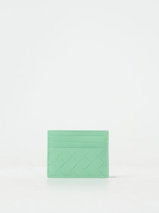 25FW 보테가베네타 인트레치아토 카드 홀더 카드 742325VCPP3 3979 Water - BOTTEGA VENETA