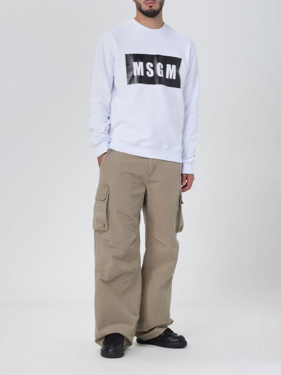  엠에스지엠 긴팔 티셔츠 2000MM523200000 01 White - MSGM
