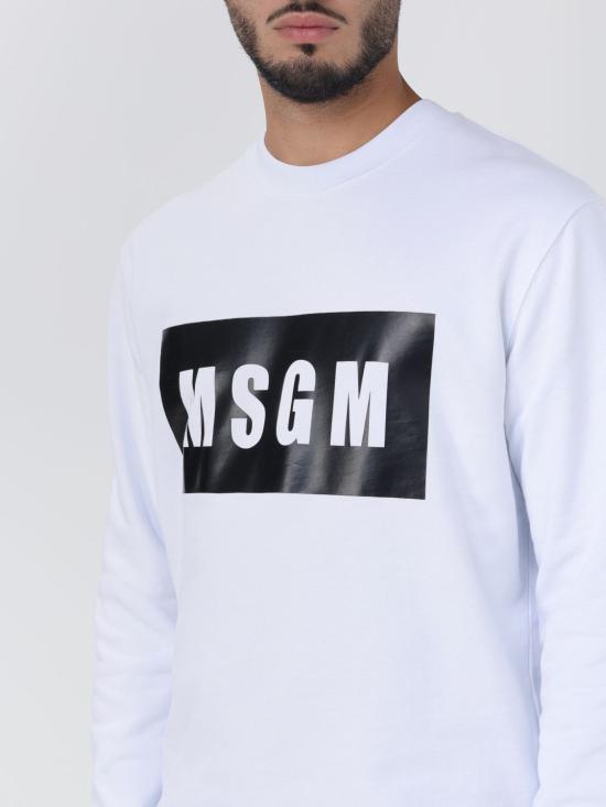  엠에스지엠 긴팔 티셔츠 2000MM523200000 01 White - MSGM