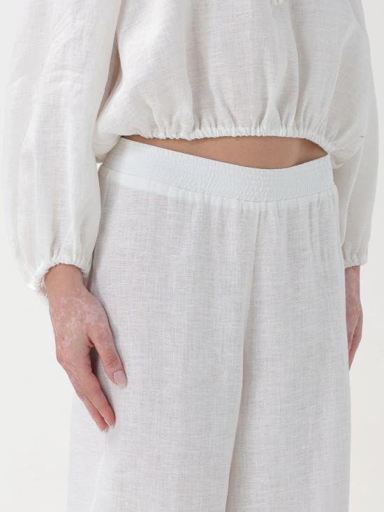 25FW 리비아나 콘티 스트레이트 팬츠 L4SL54 A01 0 White - LIVIANA CONTI