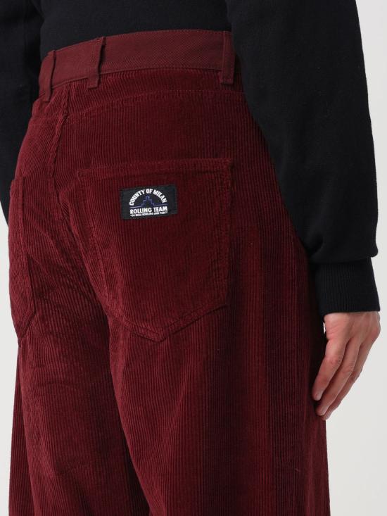 25FW 마르셀로 불론 스트레이트 팬츠 CMCA187F23FAB001 2801 Burgundy - MARCELO BURLON