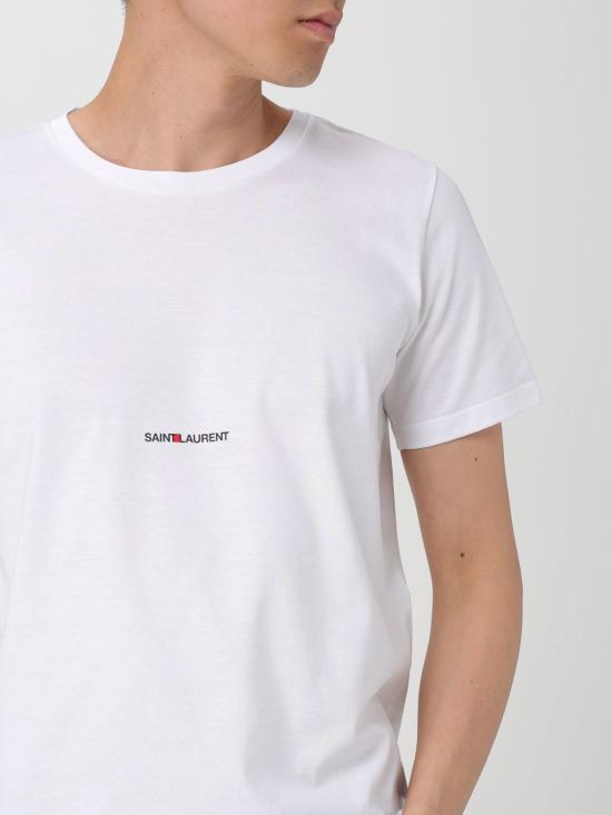 25FW 생로랑 리브 고쉬 티셔츠 464572YB2DQ 9000 White - SAINT LAURENT