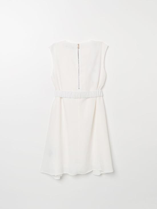 25FW [키즈] 발망 원피스 BU1C12K0172 101OR Ivory - BALMAIN